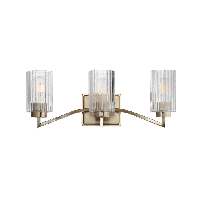 Myhouse Lighting Maxim - 21373CRSCH - Three Light Bath Vanity - Rigata - Satin Champagne