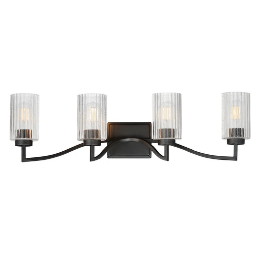 Myhouse Lighting Maxim - 21374CRBK - Four Light Bath Vanity - Rigata - Black