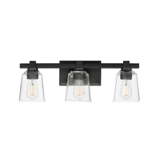 Myhouse Lighting Maxim - 21383CLBK - Three Light Bath Vanity - Cubos - Black