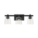 Myhouse Lighting Maxim - 21383CLBK - Three Light Bath Vanity - Cubos - Black