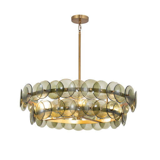 Myhouse Lighting Maxim - 21823GNWBR - Four Light Chandelier - Loren - Weathered Brass