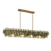 Myhouse Lighting Maxim - 21826GNWBR - Four Light Linear Chandelier - Loren - Weathered Brass