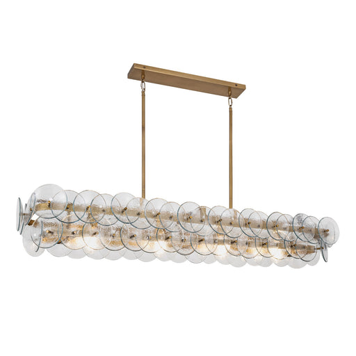 Myhouse Lighting Maxim - 21826TCWBR - Four Light Linear Chandelier - Loren - Weathered Brass