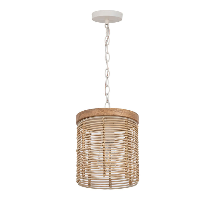 Myhouse Lighting Maxim - 22441NAEC - One Light Pendant - Vannerie - Ecru