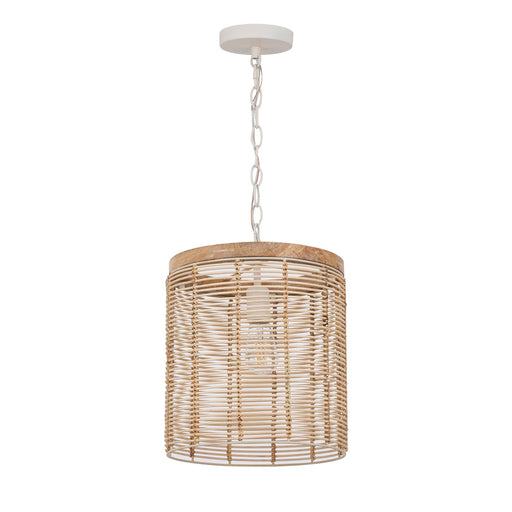 Myhouse Lighting Maxim - 22442NAEC - One Light Pendant - Vannerie - Ecru