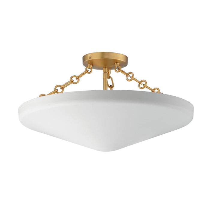 Myhouse Lighting Maxim - 22450WTNAB - Three Light Flush Mount - Artemis - Natural Aged Brass