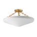 Myhouse Lighting Maxim - 22450WTNAB - Three Light Flush Mount - Artemis - Natural Aged Brass