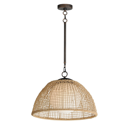 Myhouse Lighting Maxim - 22472NAANB - One Light Pendant - Cestino - Antique Bronze