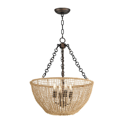 Myhouse Lighting Maxim - 22473NAANB - Four Light Pendant - Cestino - Antique Bronze