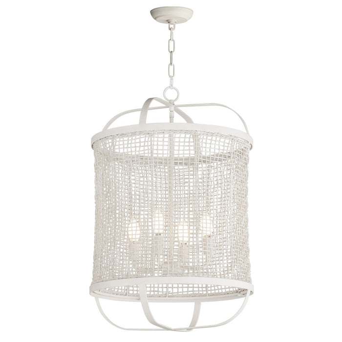 Myhouse Lighting Maxim - 22474WWT - Four Light Pendant - Cestino - Weathered White