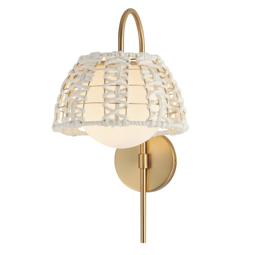 Myhouse Lighting Maxim - 22481SWGLD - One Light Wall Sconce - Macrame - Gold