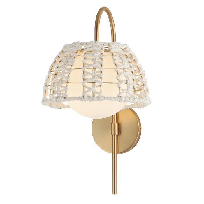 Myhouse Lighting Maxim - 22481SWGLD - One Light Wall Sconce - Macrame - Gold