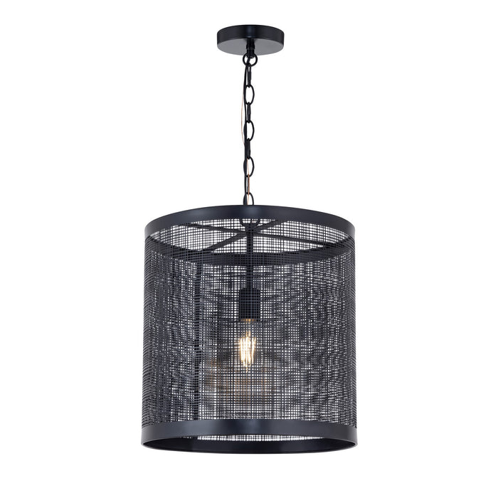 Myhouse Lighting Maxim - 31222BK - One Light Pendant - Hatcher - Black