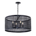 Myhouse Lighting Maxim - 31224BK - Four Light Pendant - Hatcher - Black