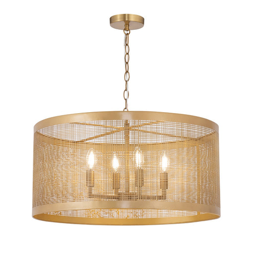 Myhouse Lighting Maxim - 31224GLD - Four Light Pendant - Hatcher - Gold