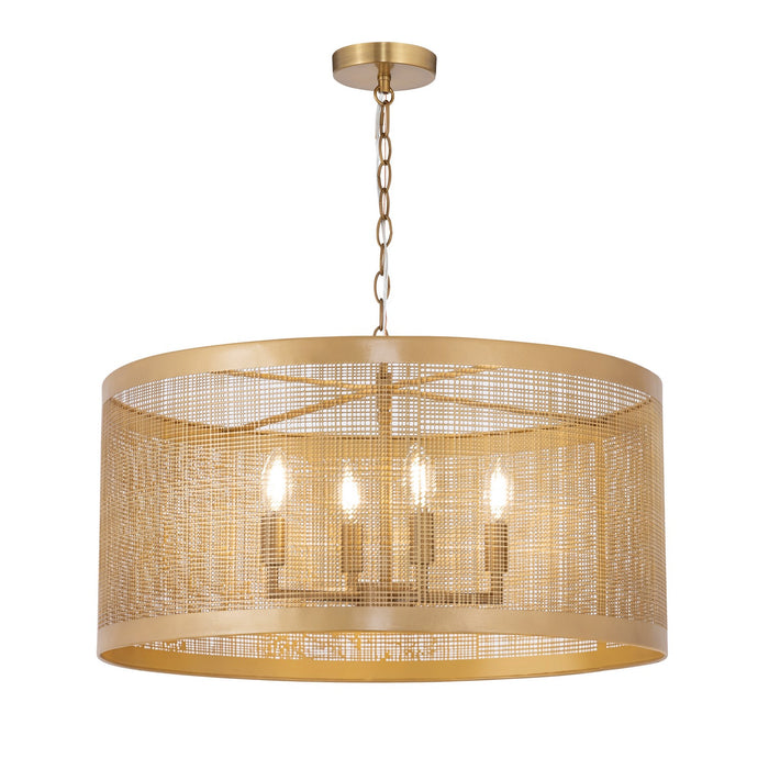 Myhouse Lighting Maxim - 31224GLD - Four Light Pendant - Hatcher - Gold