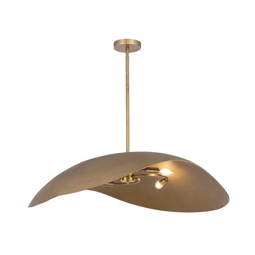 Myhouse Lighting Maxim - 31263NG - Four Light Pendant - Denarii - Natural Gold