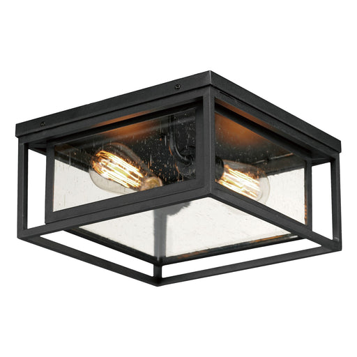 Myhouse Lighting Maxim - 40661CDBK - Two Light Flush Mount - Cabana VX - Black