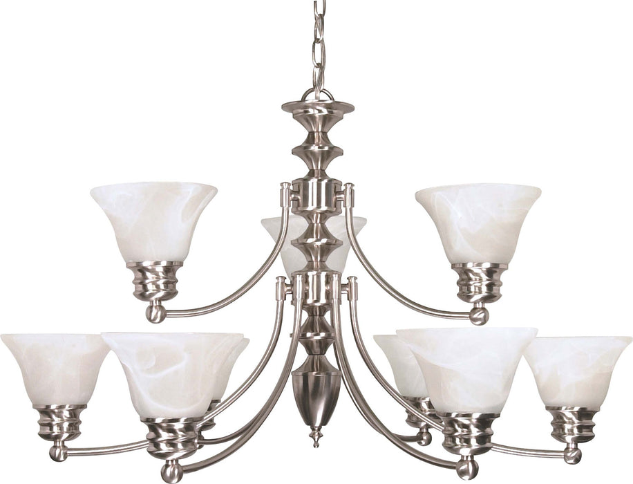 Myhouse Lighting Nuvo Lighting - 60-360 - Nine Light Chandelier - Empire - Brushed Nickel