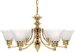 Myhouse Lighting Nuvo Lighting - 60-357 - Six Light Chandelier - Empire - Polished Brass