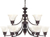 Myhouse Lighting Nuvo Lighting - 60-362 - Nine Light Chandelier - Empire - Old Bronze