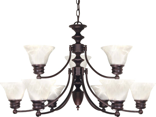 Myhouse Lighting Nuvo Lighting - 60-362 - Nine Light Chandelier - Empire - Old Bronze