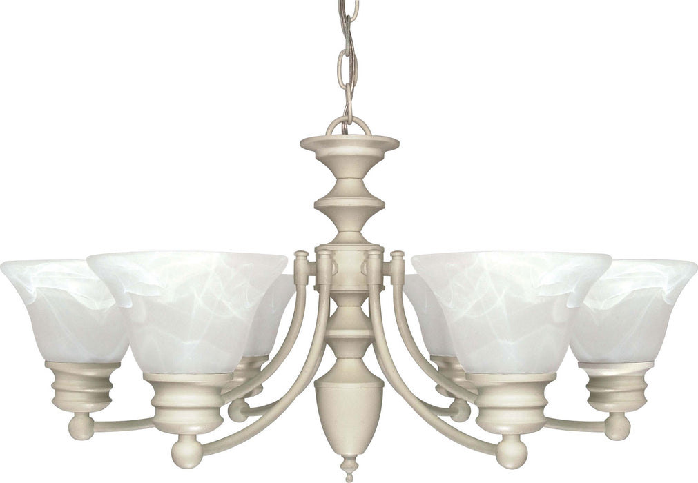 Myhouse Lighting Nuvo Lighting - 60-359 - Six Light Chandelier - Empire - Textured White