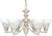 Myhouse Lighting Nuvo Lighting - 60-359 - Six Light Chandelier - Empire - Textured White