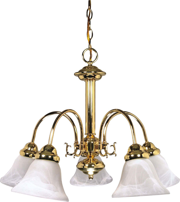 Myhouse Lighting Nuvo Lighting - 60-185 - Five Light Chandelier - Ballerina - Polished Brass