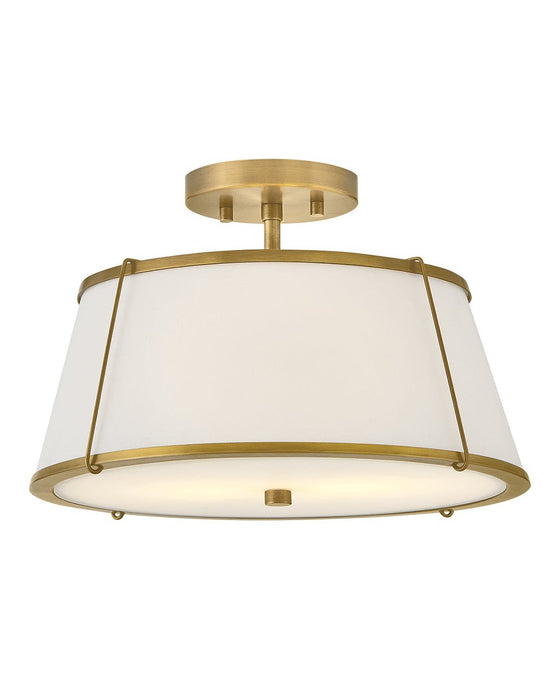 Myhouse Lighting Hinkley - 4893LDB-OW - LED Semi-Flush Mount - Clarke - Lacquered Dark Brass