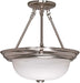 Myhouse Lighting Nuvo Lighting - 60-202 - Three Light Semi Flush Mount - Brushed Nickel