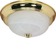 Myhouse Lighting Nuvo Lighting - 60-213 - Two Light Flush Mount - Polished Brass