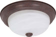 Myhouse Lighting Nuvo Lighting - 60-205 - Two Light Flush Mount - Old Bronze