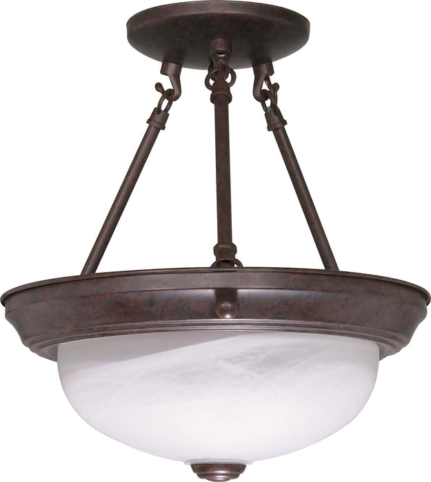 Myhouse Lighting Nuvo Lighting - 60-208 - Two Light Semi Flush Mount - Old Bronze