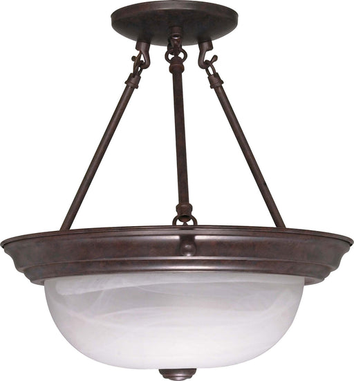 Myhouse Lighting Nuvo Lighting - 60-209 - Two Light Semi Flush Mount - Old Bronze