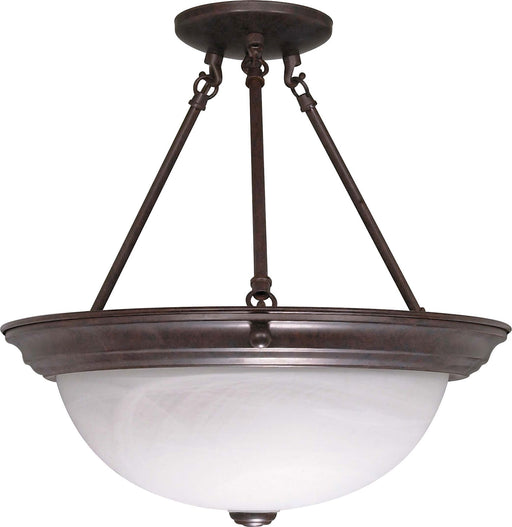 Myhouse Lighting Nuvo Lighting - 60-210 - Three Light Semi Flush Mount - Old Bronze