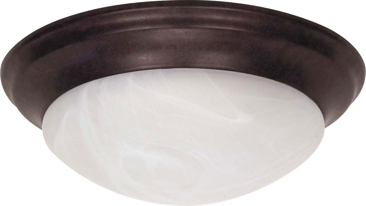 Myhouse Lighting Nuvo Lighting - 60-281 - Two Light Flush Mount - Twist and Lock Old Bronze - Old Bronze