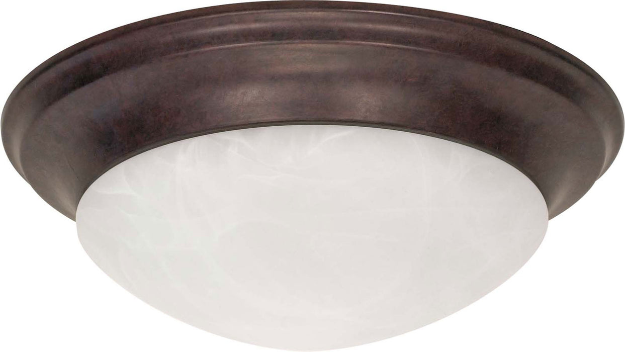 Myhouse Lighting Nuvo Lighting - 60-282 - Three Light Flush Mount - Twist and Lock Old Bronze - Old Bronze