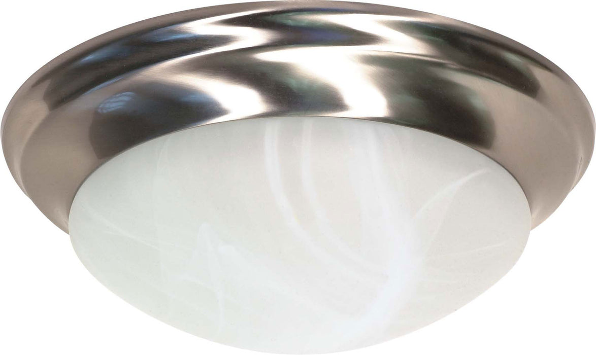 Myhouse Lighting Nuvo Lighting - 60-284 - Two Light Flush Mount - Twist and Lock Brushed Nickel - Brushed Nickel