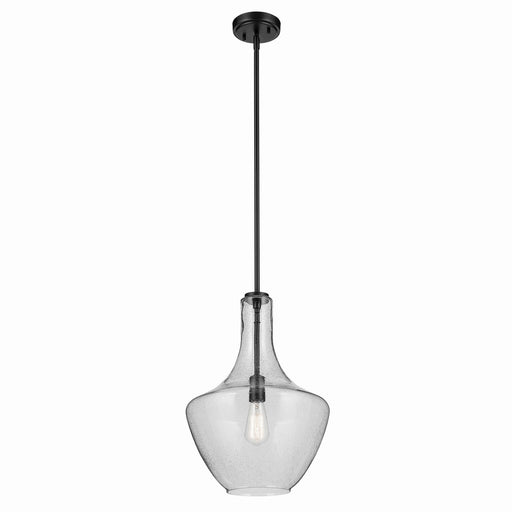 Myhouse Lighting Kichler - 42046BKCS - One Light Pendant - Everly - Black