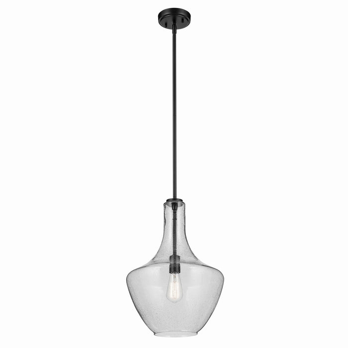 Myhouse Lighting Kichler - 42046BKCS - One Light Pendant - Everly - Black