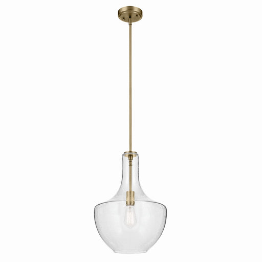 Myhouse Lighting Kichler - 42046NBRCS - One Light Pendant - Everly - Brushed Nickel