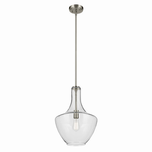 Myhouse Lighting Kichler - 42046NI - One Light Pendant - Everly - Brushed Nickel