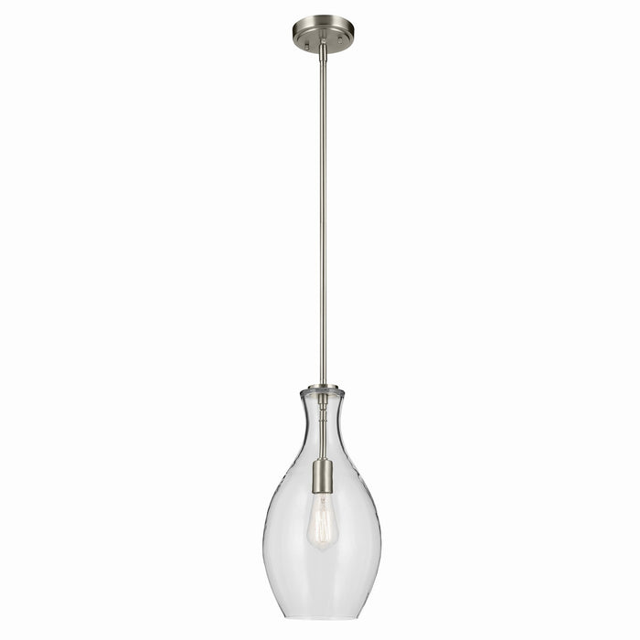 Myhouse Lighting Kichler - 42047NI - One Light Pendant - Everly - Brushed Nickel