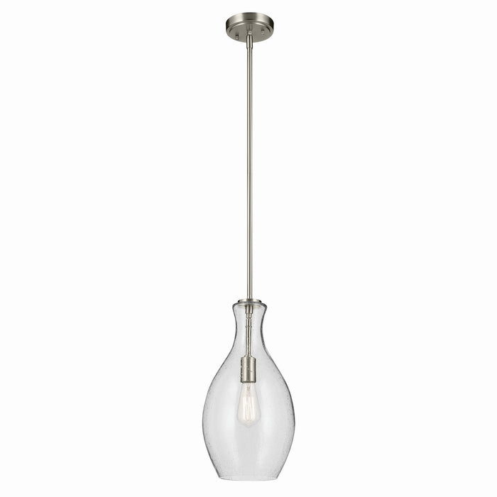 Myhouse Lighting Kichler - 42047NICS - One Light Pendant - Everly - Brushed Nickel