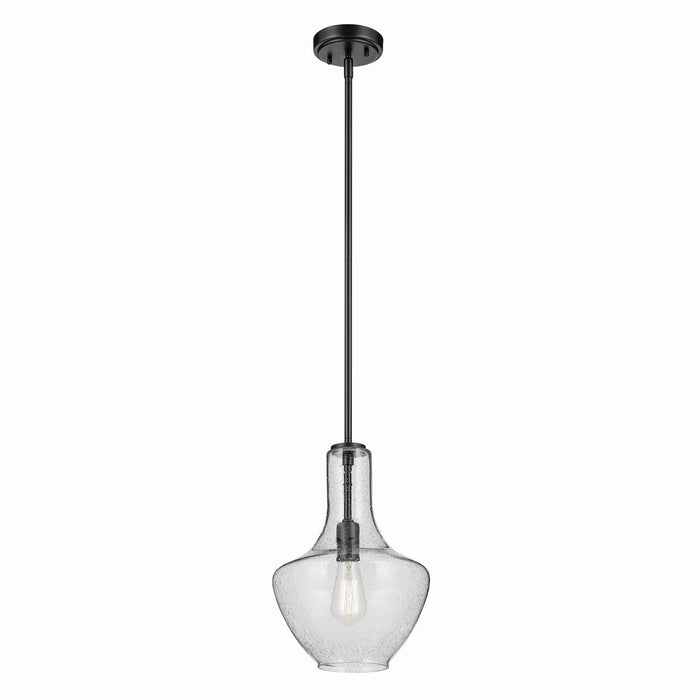 Myhouse Lighting Kichler - 42141BKCS - One Light Pendant - Everly - Black