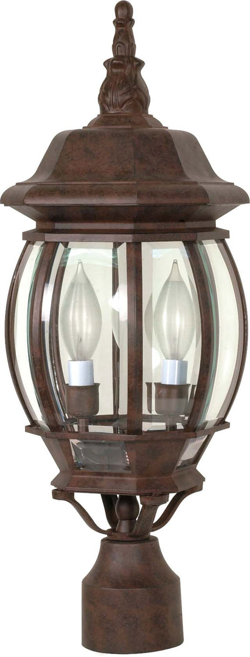 Myhouse Lighting Nuvo Lighting - 60-898 - Three Light Post Lantern - Central Park - Old Bronze