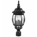 Myhouse Lighting Nuvo Lighting - 60-899 - Three Light Post Lantern - Central Park - Textured Black