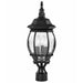 Myhouse Lighting Nuvo Lighting - 60-899 - Three Light Post Lantern - Central Park - Textured Black