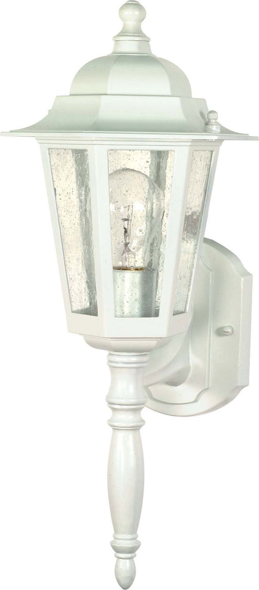 Myhouse Lighting Nuvo Lighting - 60-985 - One Light Wall Lantern - Cornerstone - White